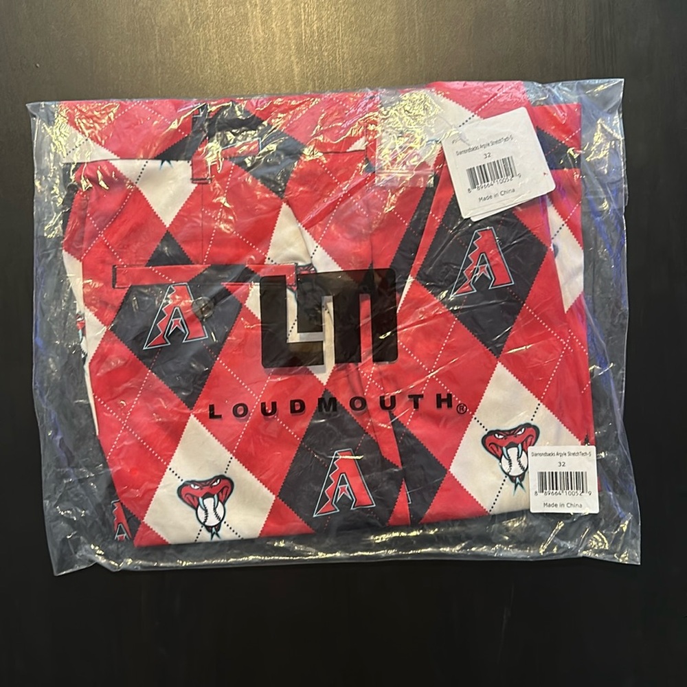Arizona Diamondbacks Loudmouth Golf Shorts Dbacks NWT